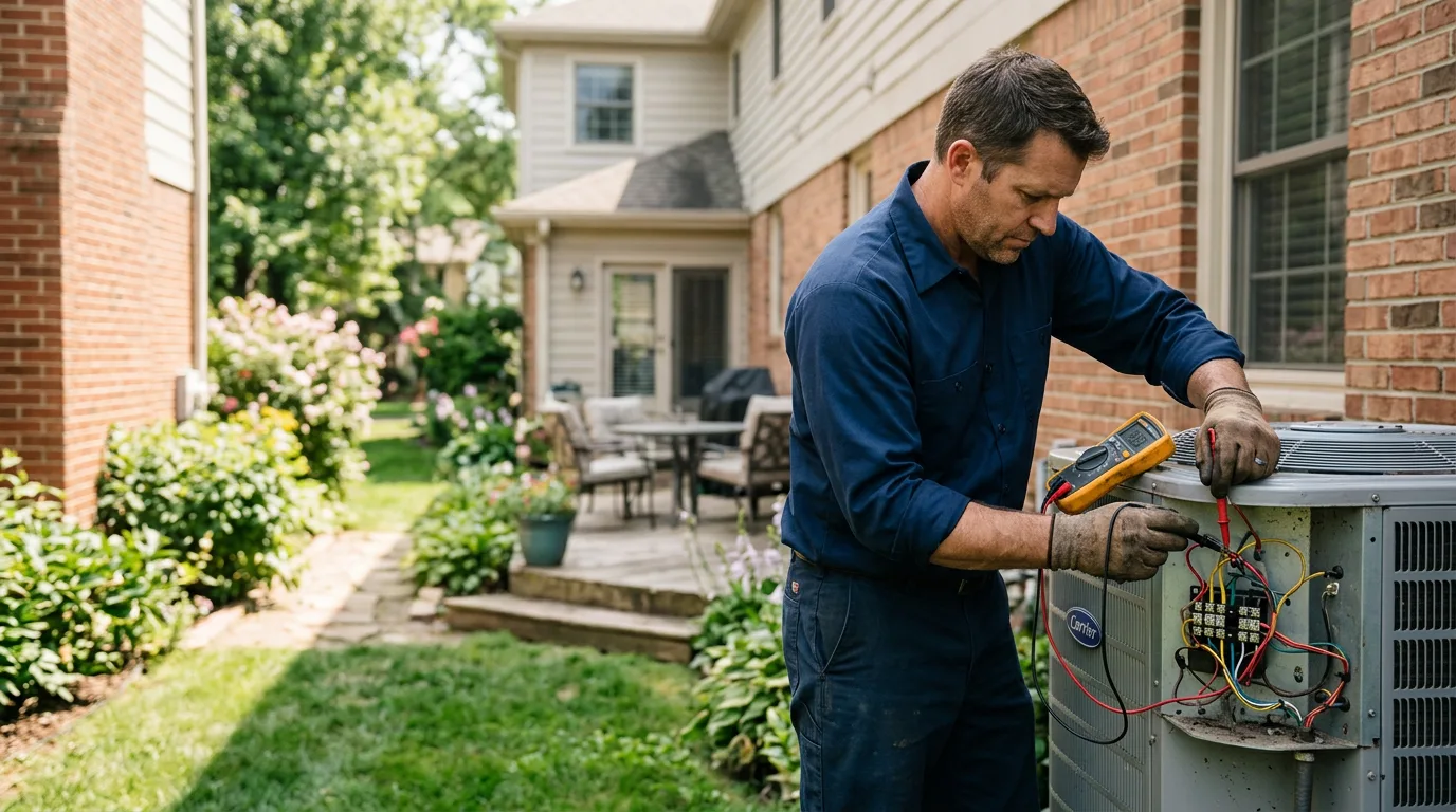 HVAC technician working near Albany, IL